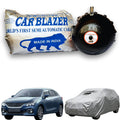 CarBlazer waterproof full body car cover built with tear resistant fabric for premium hatchbacks parked outdoors, water, Dust & Wind resistant car cover for Maruti Suzuki Baleno all car models.