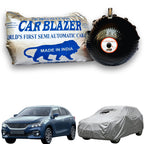 CarBlazer waterproof full body car cover built with tear resistant fabric for premium hatchbacks parked outdoors, water, Dust & Wind resistant car cover for Maruti Suzuki Baleno all car models.