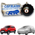CarBlazer portable semi automatic car cover system offering quick full body protection for compact hatchbacks with waterproof, Sun Heat Resistant & tear resistant heavy duty fabric  for Maruti Suzuki S Presso all car models.