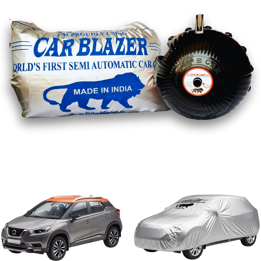 CarBlazer waterproof portable car cover providing complete all weather protection for mid-size SUV rays of Suns with durable tear resistant construction  Soft Scratproof, water, Dust & Wind resistant car coverfor Nissan Kicks all car models.