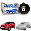 CarBlazer portable full body waterproof car cover protecting premium hatchbacks during daily outdoor and roadside parking water, Dust & Wind resistant car cover for Tata Bolt all car models.