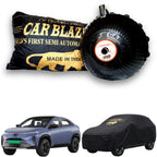 CarBlazer full body waterproof car cover helping protect compact SUV rays of Suns from dust accumulation, rainwater, bird droppings and prolonged sunlight exposure water, Dust & Wind resistant car coverfor Tata Curvv EV all car models.
