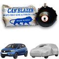 CarBlazer full body waterproof car cover helping protect compact hatchbacks from dust accumulation, rainwater, Heat Resistant, Sunlight Reflective and everyday outdoor conditions  for Tata Tiago all car models.