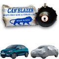 CarBlazer semi automatic portable car cover offering reliable weather protection for modern sedans with secure elastic fitting and full body coverage for Tata Tigor EV all car models.