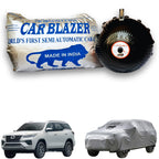 CarBlazer semi automatic waterproof car cover engineered for full-size SUVs with complete protection against rain, dust and harmful UV exposure  Soft Scratproof, water, Dust & Wind resistant car coverfor Toyota Fortuner Legender all car models.