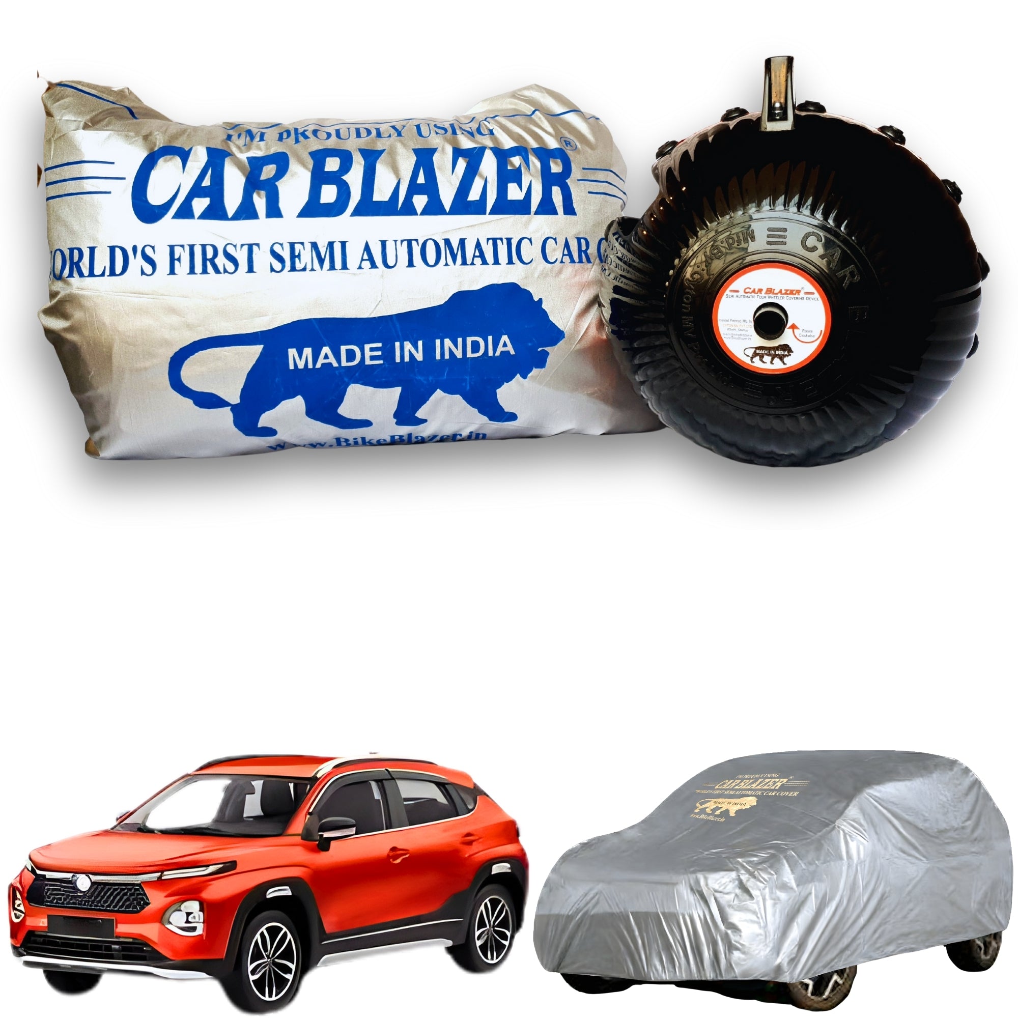 CarBlazer waterproof portable car cover providing complete all weather protection for luxury SUV rays of Suns with durable tear resistant construction Soft Scratproof, water, Dust & Wind resistant car coverfor Volkswagen Tiguan R Line all car models.