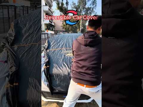 CarBlazer reversible car cover black and silver side demonstration video