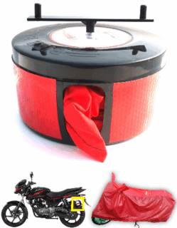 Pulsar 150 and 180 RED device RED cover bike blazer semi automatic bike cover