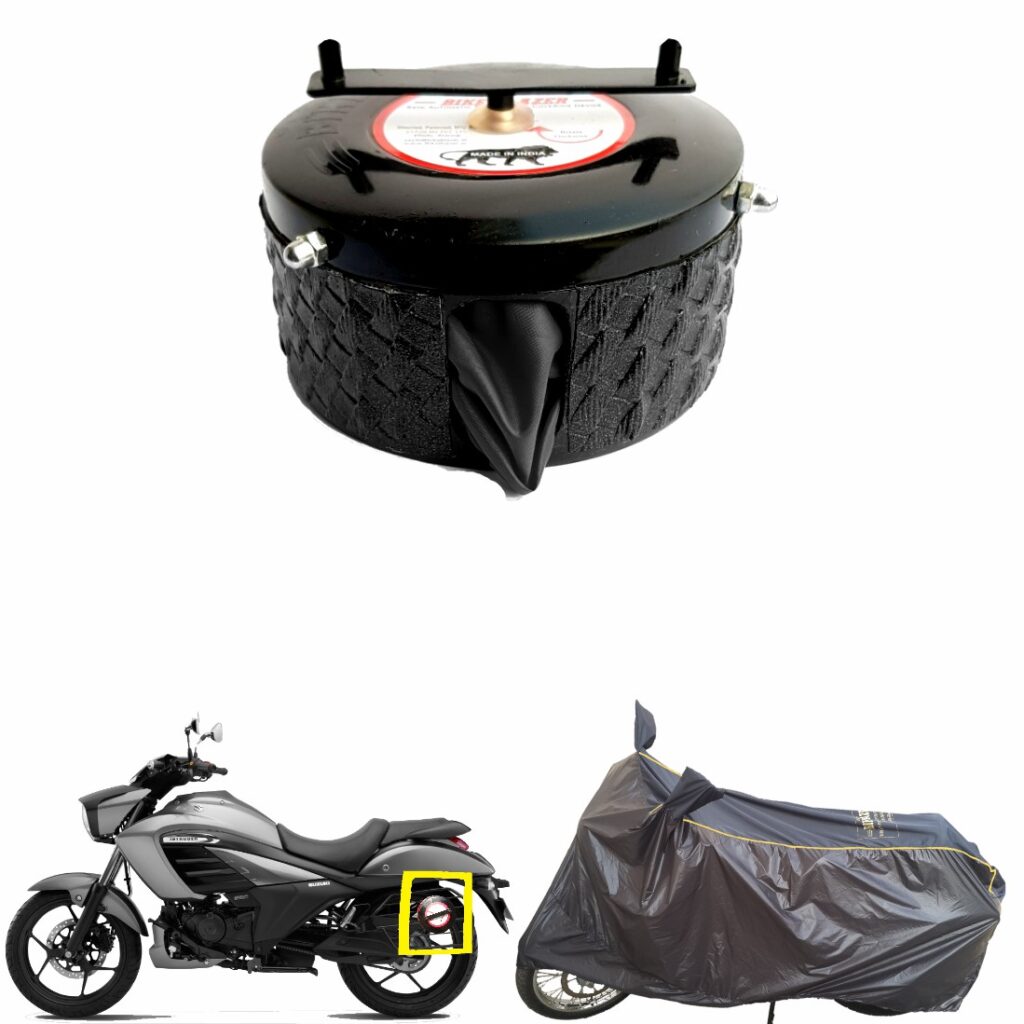 BYKORRZON ( BLACK ) Suzuki Intruder 150 New BS6 Water Resistant - Dust  Proof - Full Bike Scooty Two Wheeler