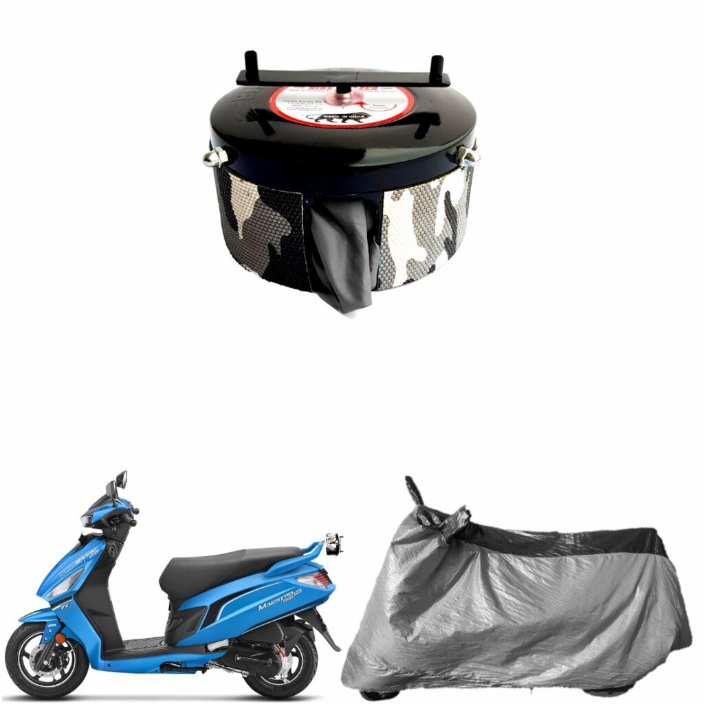 MotoTrance ESSENTIALS Blue Scooty Cover - Honda Activa 5G | With Storage Bag  | Water Resistant |