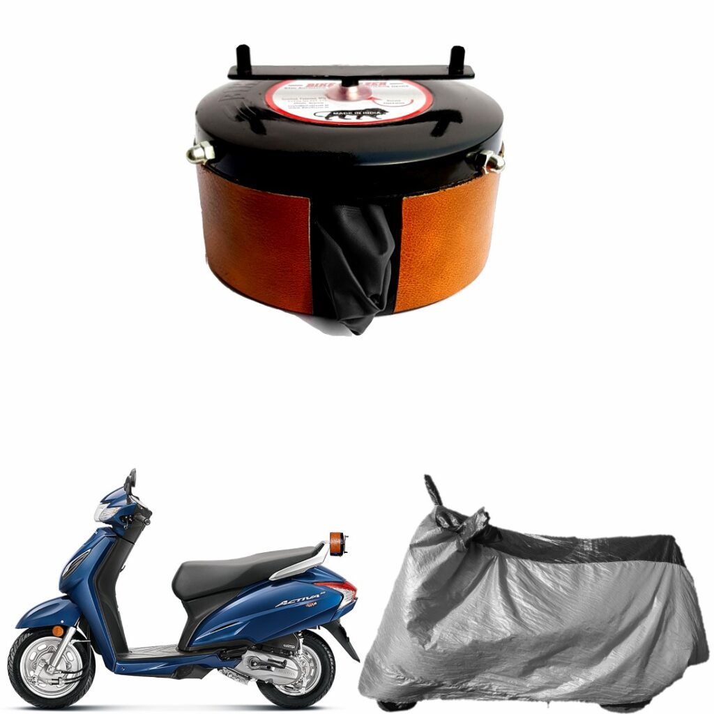 Scooty Cover 100% Waterproof(Tested) / UV Protection,Dirt & Dust Proof Bike/ Scooty Body Cover for Mahindra-Gusto-125- with Premium Polyester Fabric  with(Gray/Red) Carry Bag : Amazon.in: Car & Motorbike