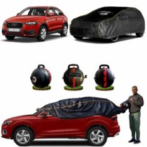 CARBLAZER Portable & Semi-Automatic Full Body Car Covers, Heavy Duty Device, 100% Dust & WATER PROOF, Anti-Theft & Scratch Proof Covers, custom fit for Audi Q3