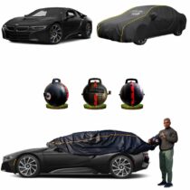 Semi-automatic CARBLAZER car body cover for Bentley Flying Spur, 100% dustproof and waterproof, with anti-theft features