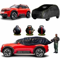 CARBLAZER Portable & Semi-Automatic Full Body Car Covers, Heavy Duty Device, 100% Dust & WATER PROOF, Anti-Theft & Scratch Proof Covers, custom fit for Citroen C5 Aircross