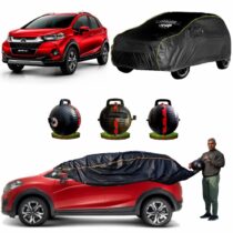 CARBLAZER Portable & Semi-Automatic Full Body Car Covers, Heavy Duty Device, 100% Dust & WATER PROOF, Anti-Theft & Scratch Proof Covers, custom fit for Honda WRV