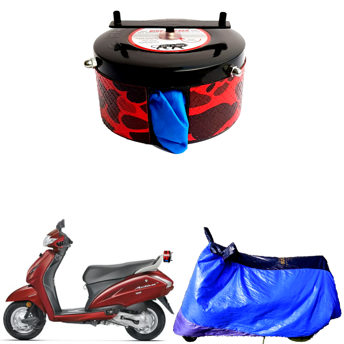 AUTOBIRSA Waterproof Scooty Cover for Hero Pleasure Plus 110 with Free  Storage Bag and Dustproof and Rain Proof : Amazon.in: Car & Motorbike