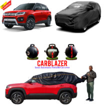 Maruti-suzuki-NEW-BREZZA-Portable-Automatic-Car-body-cover-Waterproof-outdoor-car-covers-BLACK-car-cover