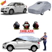 Maruti-suzuki-OLD-SWIFT-DZIRE-Portable-Automatic-Car-body-cover-Waterproof-outdoor-car covers WHITE-car-cover