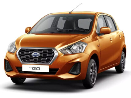 CARBLAZER Portable & Semi-Automatic Full Body Car Covers, Heavy Duty Device, 100% Dust & WATER PROOF, Anti-Theft & Scratch Proof Covers, custom fit for Datsun Go