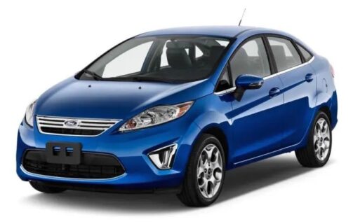 CARBLAZER Portable & Semi-Automatic Full Body Car Covers, Heavy Duty Device, 100% Dust & WATER PROOF, Anti-Theft & Scratch Proof Covers, custom fit for Ford Fiesta