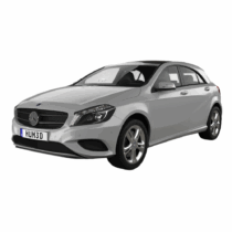 CARBLAZER Portable & Semi-Automatic Full Body Car Covers, Heavy Duty Device, 100% Dust & WATER PROOF, Anti-Theft & Scratch Proof Covers, custom fit for Mercedes Benz A Class (W176)