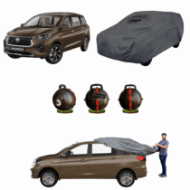CARBLAZER Portable & Semi-Automatic Full Body Car Covers, Heavy Duty Device, 100% Dust & WATER PROOF, Anti-Theft & Scratch Proof Covers, custom fit for Toyota Rumion